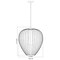 Z-Lite Savanti Pendant, 1-Light, 22 In.W x 25.5 In.H, Matte Black/White Opal 7507-22MB - alternate 3